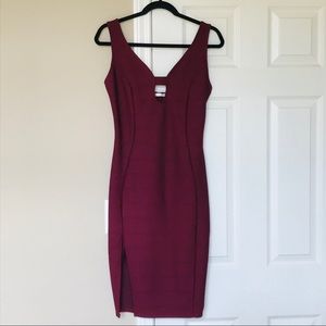 Maroon Cocktail Dress